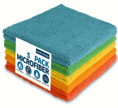 5er-Pack: Mikrofaser-Reinigungstücher